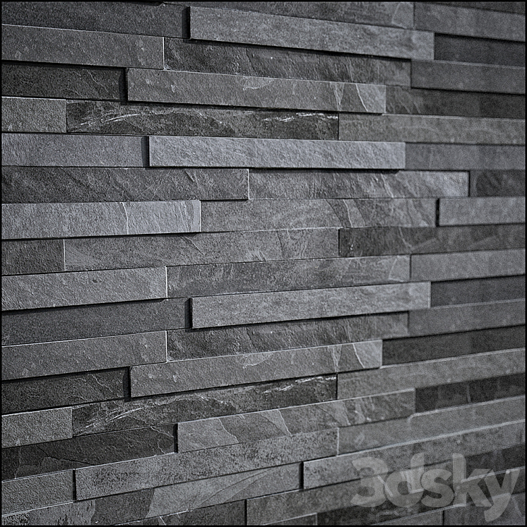 slate stone 3DS Max - thumbnail 1