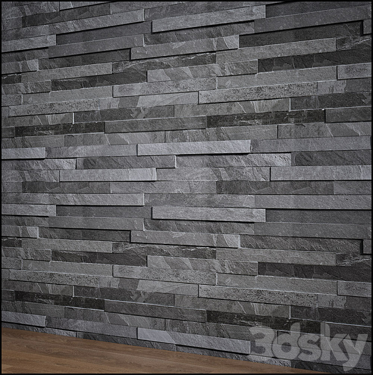 slate stone 3DS Max - thumbnail 2