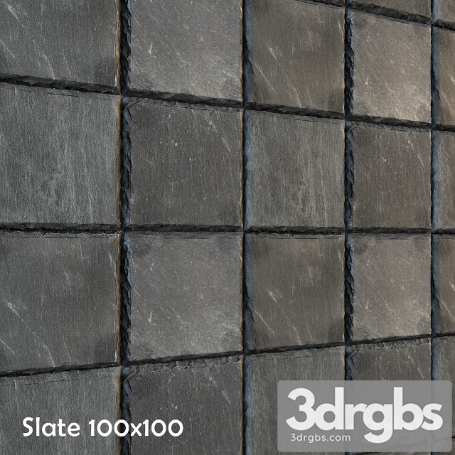 Slate With Crushed Edge 3dsmax Download - thumbnail 1