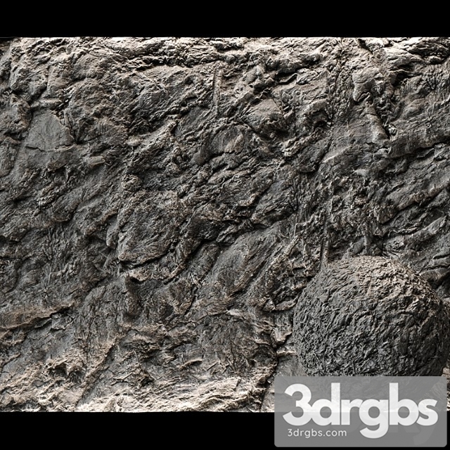 Stone Cliff Wall 4 3dsmax Download - thumbnail 1