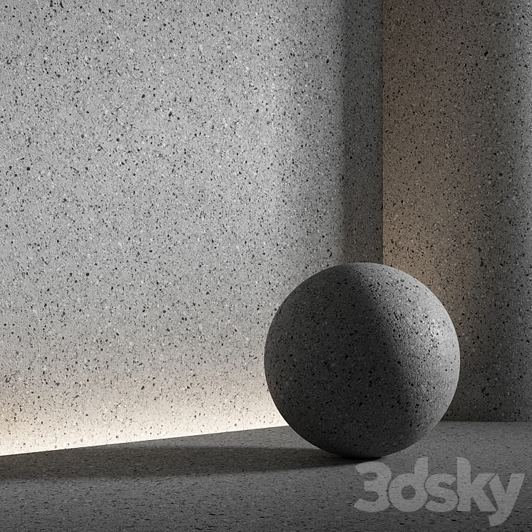 Stone material. 30 pbr seamless 3DS Max Model - thumbnail 1