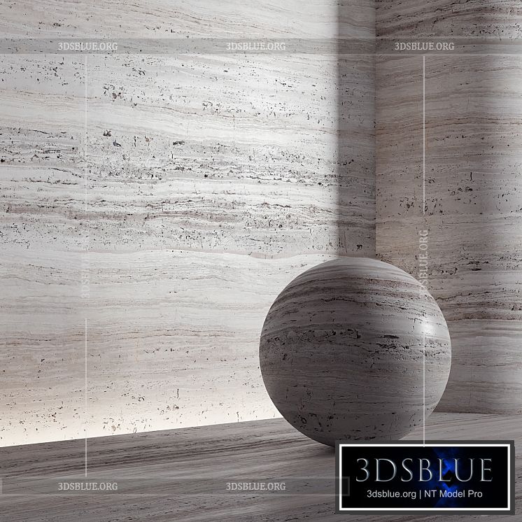 Stone material travertine. 21 pbr seamless 3DS Max - thumbnail 3