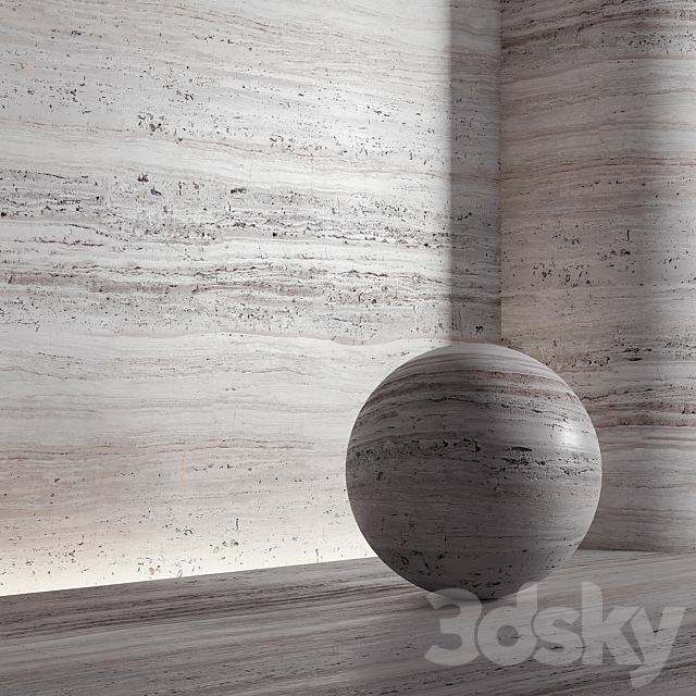 Stone material. travertine. 21. pbr. seamless 3DSMax File - thumbnail 1