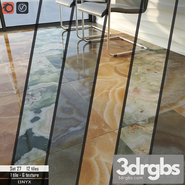 Stone Tile Set 27 3dsmax Download - thumbnail 1