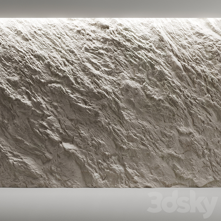 Stone wall 5A 3DS Max Model - thumbnail 1