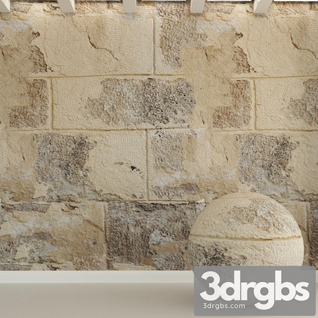 Stone wall. stone block. 147 3dsmax Download - thumbnail 1