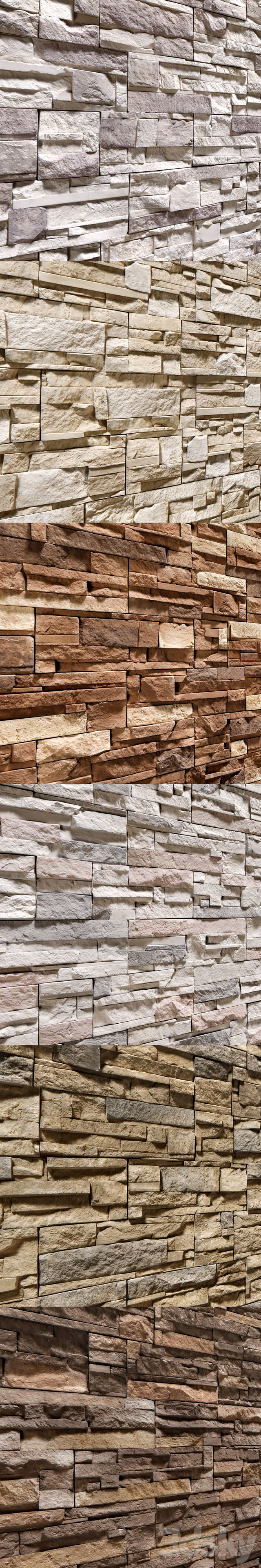 Stone Walls set 7 3DSMax File - thumbnail 2