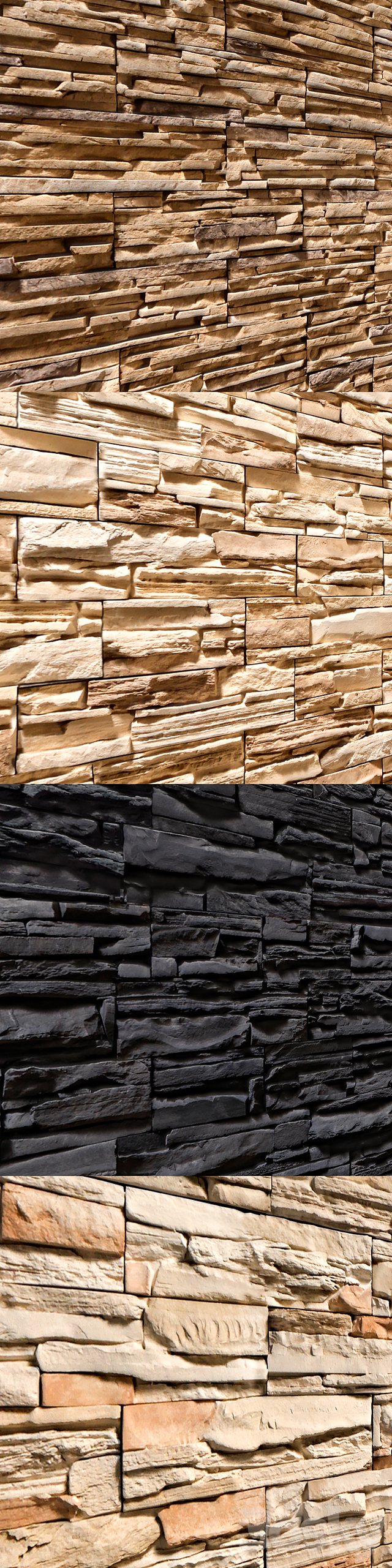 Stone Walls set 8 3DSMax File - thumbnail 2