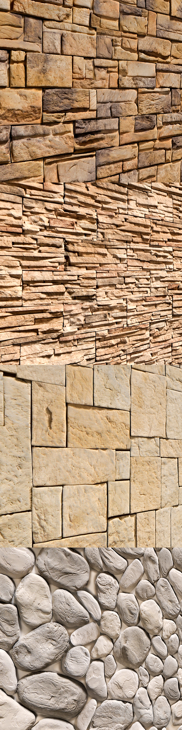 Stone Walls set 9 3ds Max - thumbnail 2