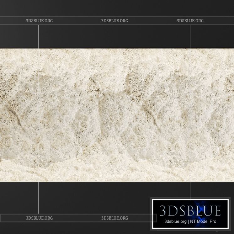 Stone white wall texture 3DS Max - thumbnail 3