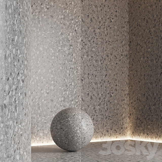 Terrazzo seamless marble 10 3DS Max Model - thumbnail 5