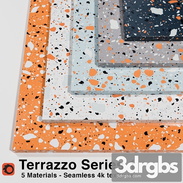 Terrazzo Series 1 5 Seamless Materials 3dsmax Download - thumbnail 1