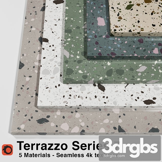 Terrazzo – series 7 (5 seamless materials) 3dsmax Download - thumbnail 1