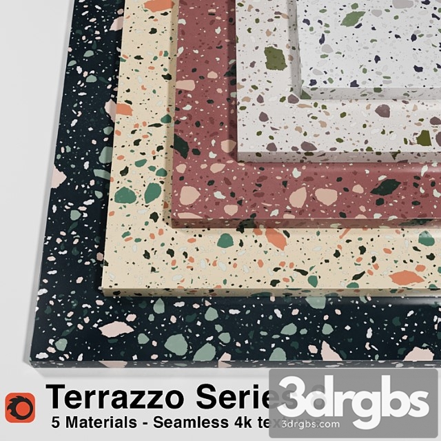 Terrazzo – series 8 (5 seamless materials) - thumbnail 1