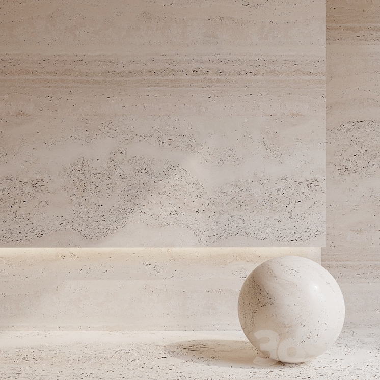 Travertine 3 3DS Max Model - thumbnail 1