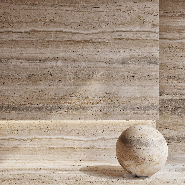 Travertine 3 3DS Max Model - thumbnail 2