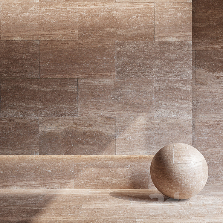 Travertine 4 3DS Max Model - thumbnail 1