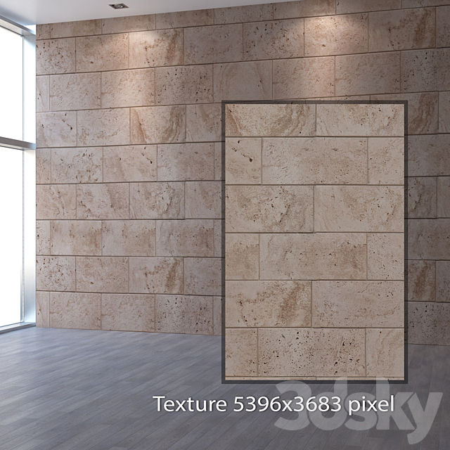 Travertine 455 3DS Max Model - thumbnail 2