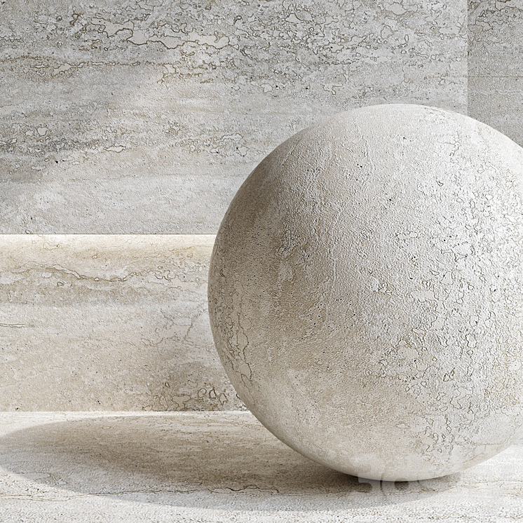 Travertine 6 3DS Max Model - thumbnail 2