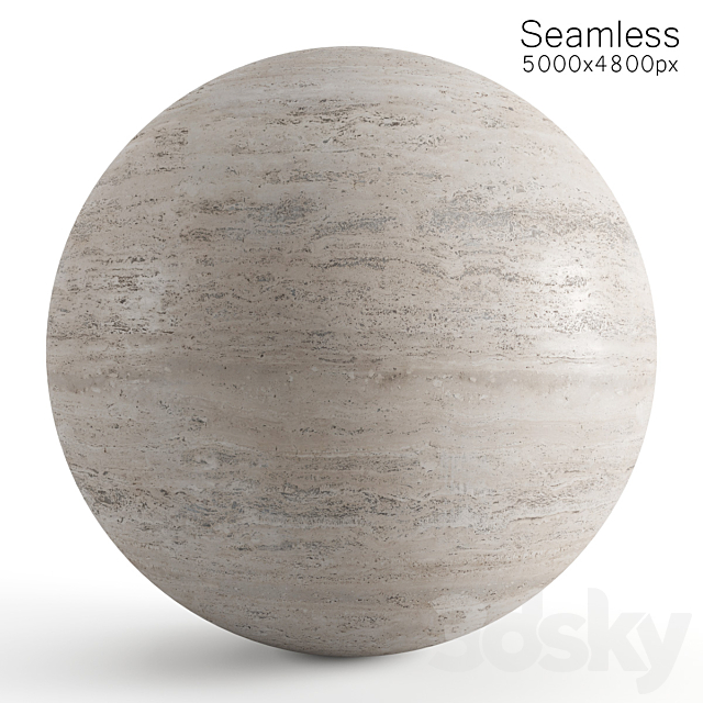 Travertine. Seamless materials and slabs 3DS Max Model - thumbnail 2