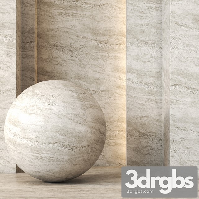 Travertine Texture 4K Seamless 3dsmax Download - thumbnail 1