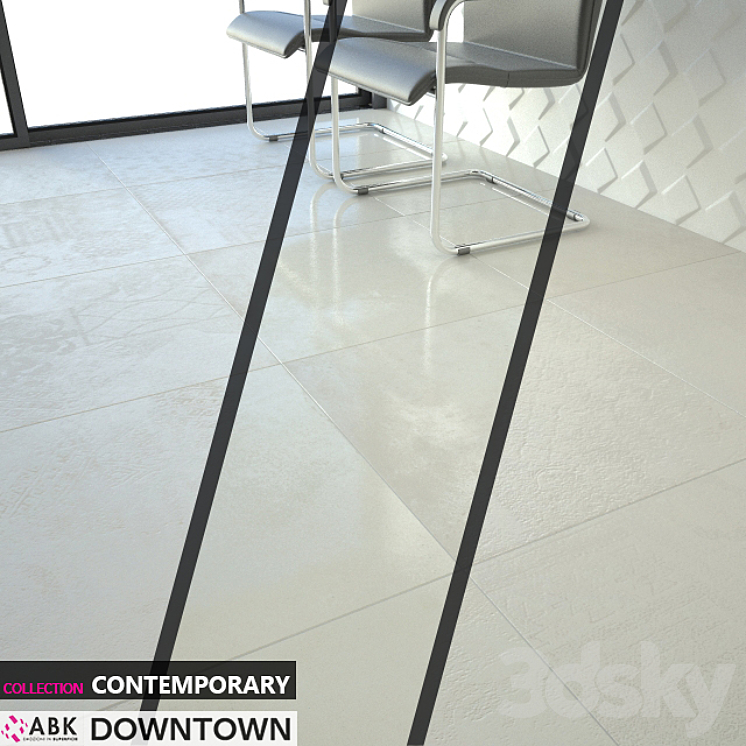 ABK COLLECTION CONTEMPORARY DOWNTOWN IVORY 3DS Max - thumbnail 2