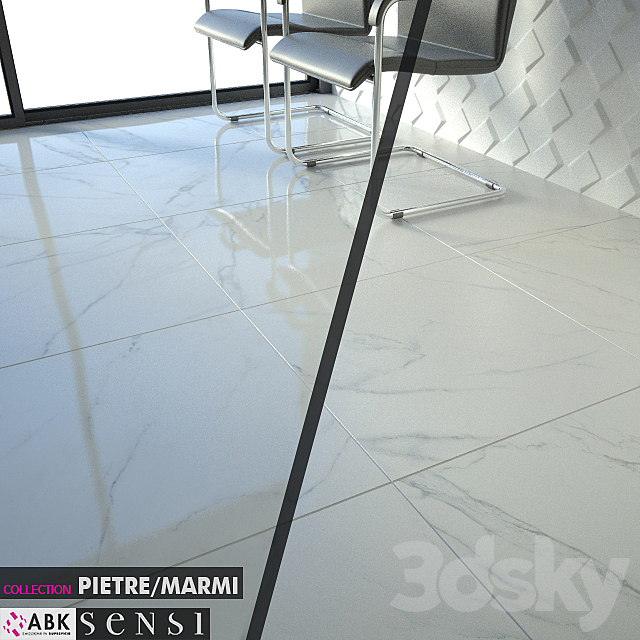 ABK COLLECTION PIETRE MARMI SENSI STATUARIO WHITE Set 01 3DSMax File - thumbnail 2