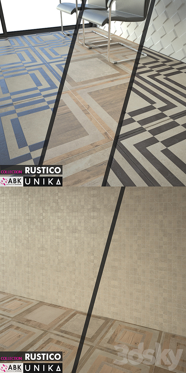 ABK COLLECTION RUSTICO UNIKA ECRU 3ds Max - thumbnail 2