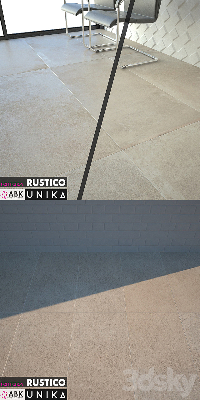 ABK COLLECTION RUSTICO UNIKA ECRU 3ds Max - thumbnail 3