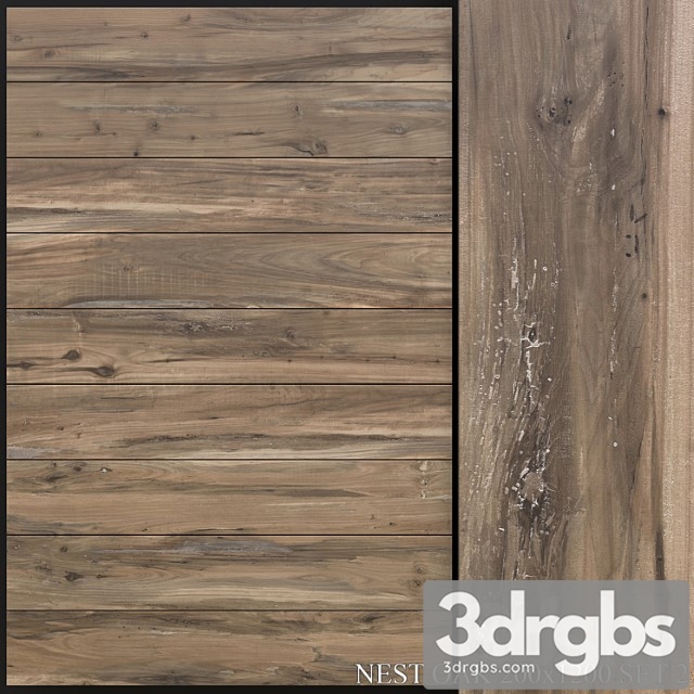 Abk nest oak 200×1200 set 2 3dsmax Download - thumbnail 1