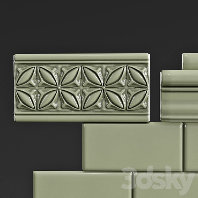 Adex relieve Gables Eucalyptus 3DS Max Model - thumbnail 3