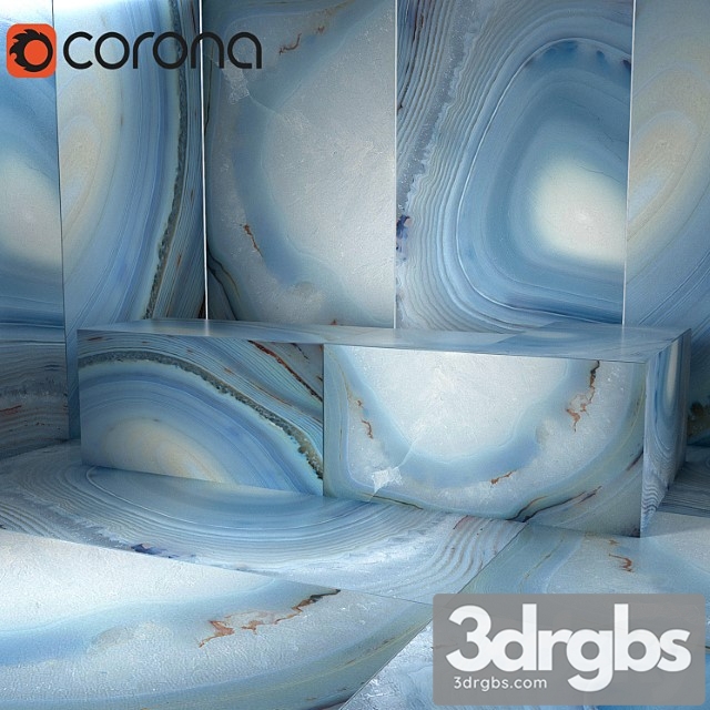 Agata azzurra porcelain stoneware 3dsmax Download - thumbnail 1