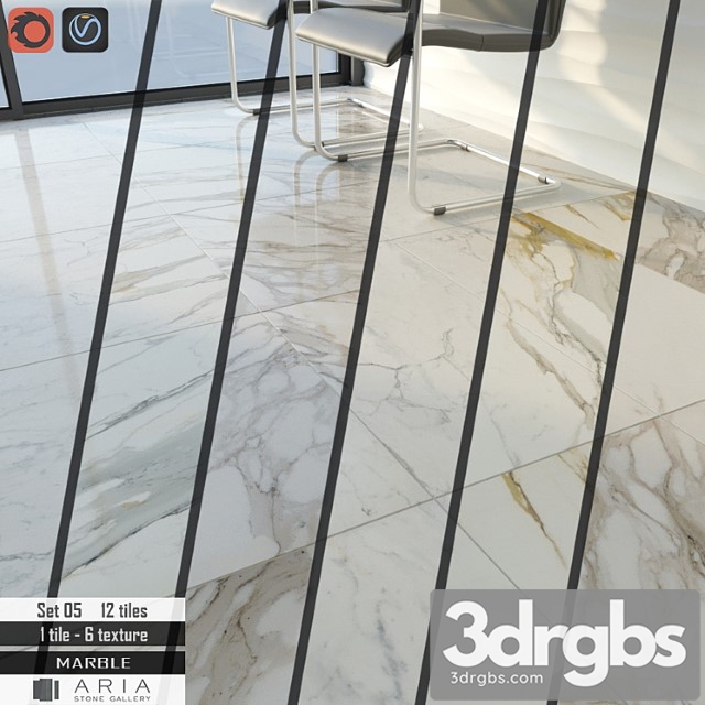 Aria Stone Gallery Set 05 3dsmax Download - thumbnail 1