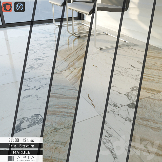 Aria stone Gallery Set 09 3DSMax File - thumbnail 1