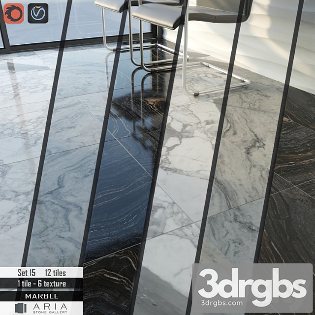 Aria stone gallery set 15 3dsmax Download - thumbnail 1