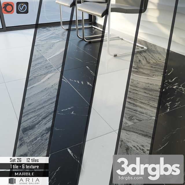 Aria stone gallery set 26 3dsmax Download - thumbnail 1