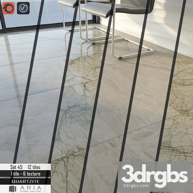 Aria stone gallery set 45 3dsmax Download - thumbnail 1