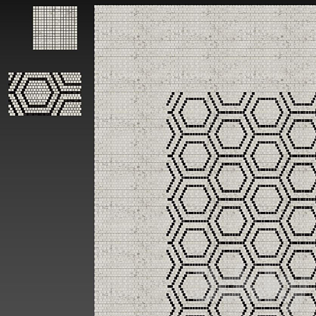 ATLAS CONCORDE MARVEL PRO Mosaico Honeycomb 3DS Max Model - thumbnail 2