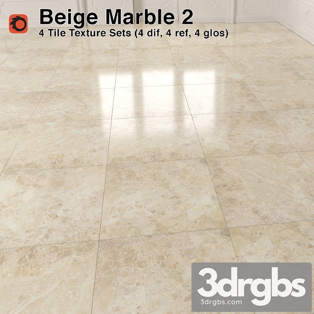 Beige marble tiles – 2 - thumbnail 1