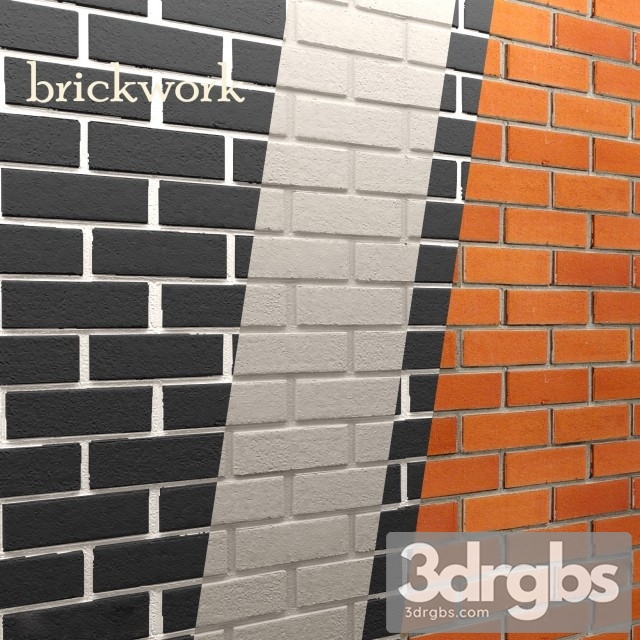 Bricks Wall QM01 3dsmax Download - thumbnail 1