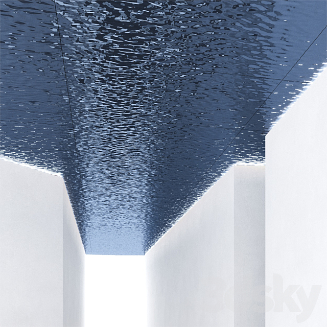 Ceiling with water ripples 3DS Max Model - thumbnail 3