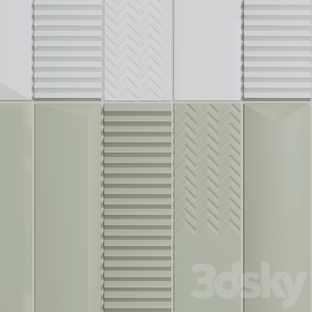 Ceramic tile 41zero42 BISCUIT 3DS Max Model - thumbnail 2