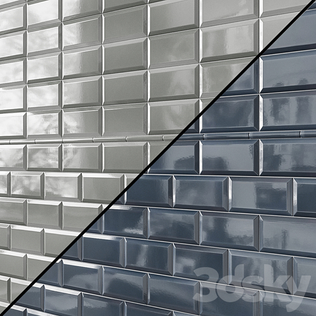 Ceramic tile Adex Neri _ Adex Neri _ Biselado PB 3DS Max Model - thumbnail 2