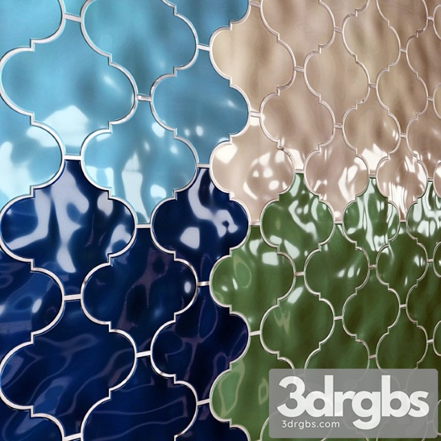 Ceramic tile kerama marazzi arabesque majolica 3dsmax Download - thumbnail 1