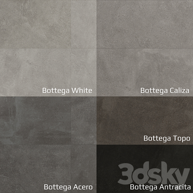 Ceramic tile Porcelanosa Marbella. Bottega 3DSMax File - thumbnail 4