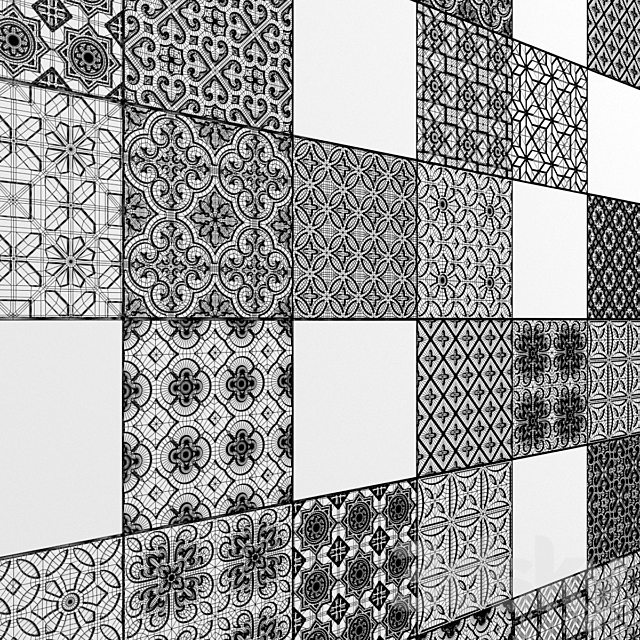 Ceramic tile Porcelanosa Marbella. Bottega 3DSMax File - thumbnail 5