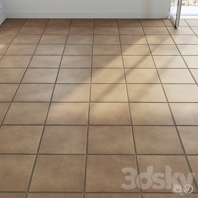 Ceramic tile set 06 – Natural Terracotta 3DSMax File - thumbnail 1