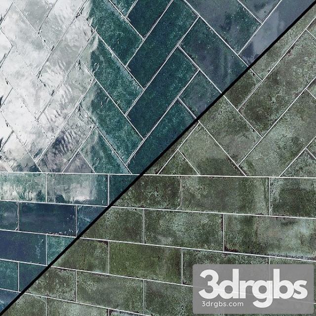 Ceramic Tiles Atlas Concorde Vetri Bricks 3dsmax Download - thumbnail 1