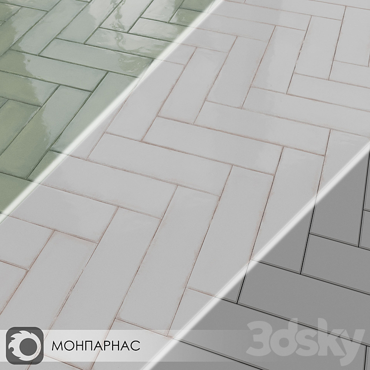 Ceramic Tiles Kerama Marazzi MONPARNACE 3DS Max Model - thumbnail 2