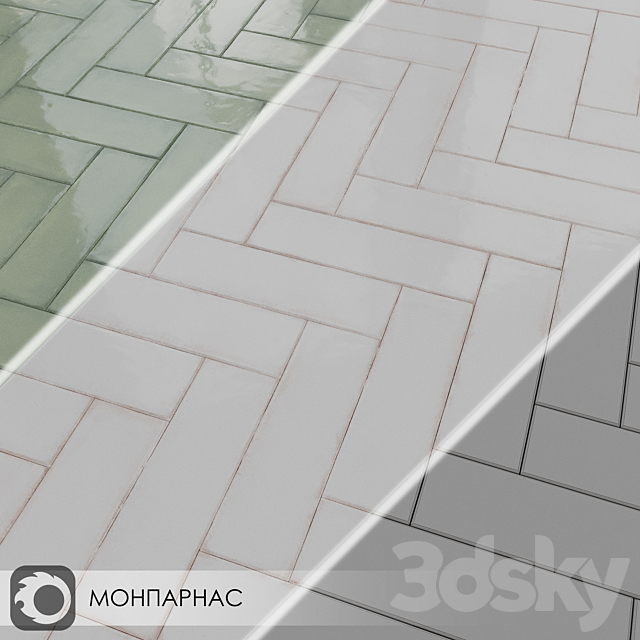 Ceramic Tiles Kerama Marazzi MONPARNACE 3DS Max Model - thumbnail 2